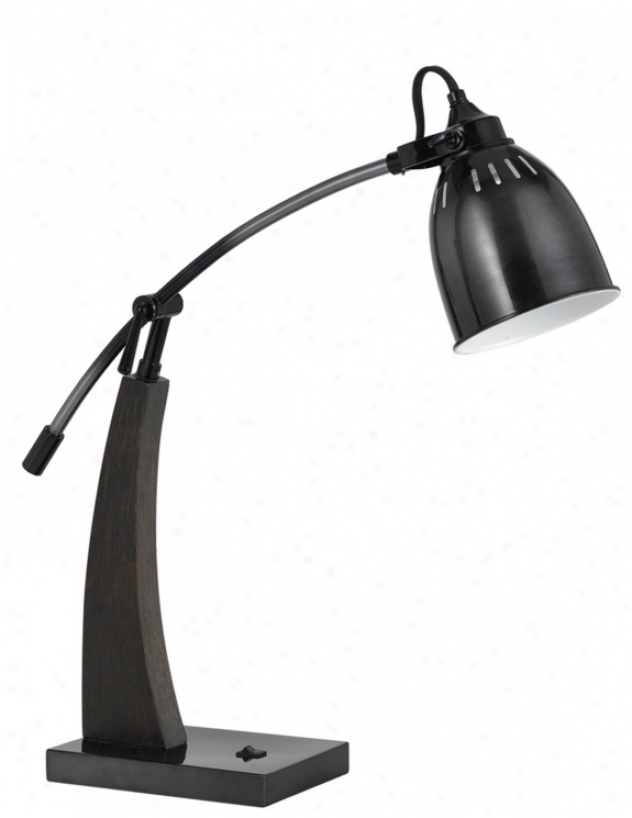 Rubbed Bronze Finish Adjustable 23" High Desk Lamp (t8625)