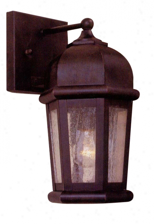 Rust Finish Outdoor Wall Lantern (19129)