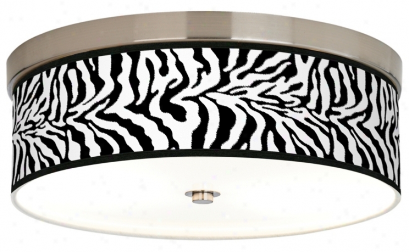 Safari Zebra Giclee Energy Efficient Ceiling Light (h8796-r2340)