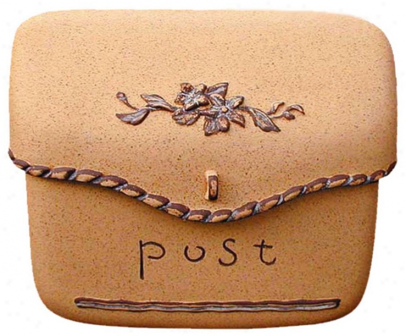 Sand Finish Pouch Post Or Walomount Mailbox (y6681)