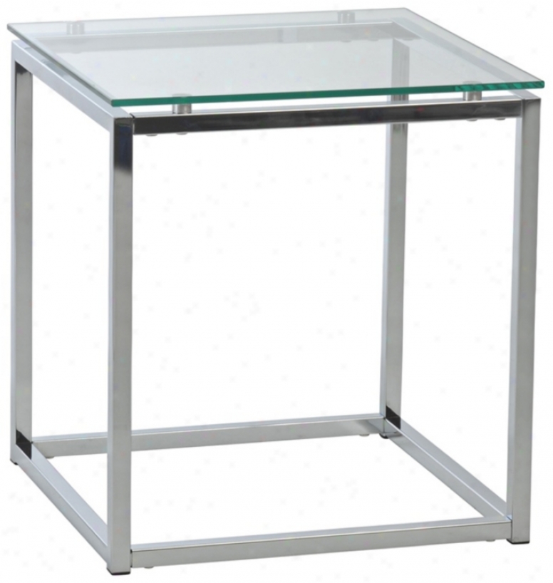 Sandor Clear Glass Side Table (x7385)