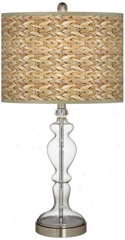 Seagrass Giclee Apothecary Clear Glass Table Lamp (w9862-y7251)