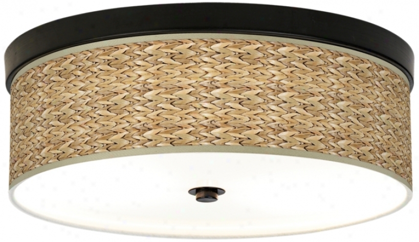 Seagrass Giclee Energy Efifient Bronze Ceiling Light (h8795-n0587)