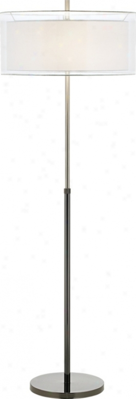 Seeri 2-tone Adjustable Height Floor Lamp (n9826)
