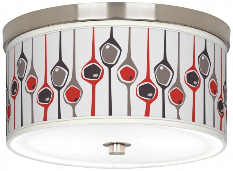 Shutter 10 1/4" Wide Brushed Nickel Ceiling Light (j9214-y3618)