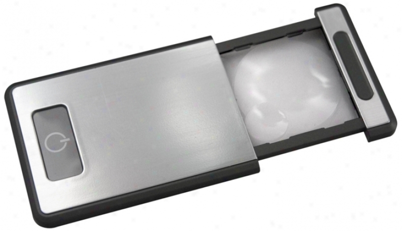 Silver Compact Magnjfying Led Lght (n4835)