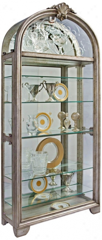 Silver Dollar Curio Cabinet (w3153)