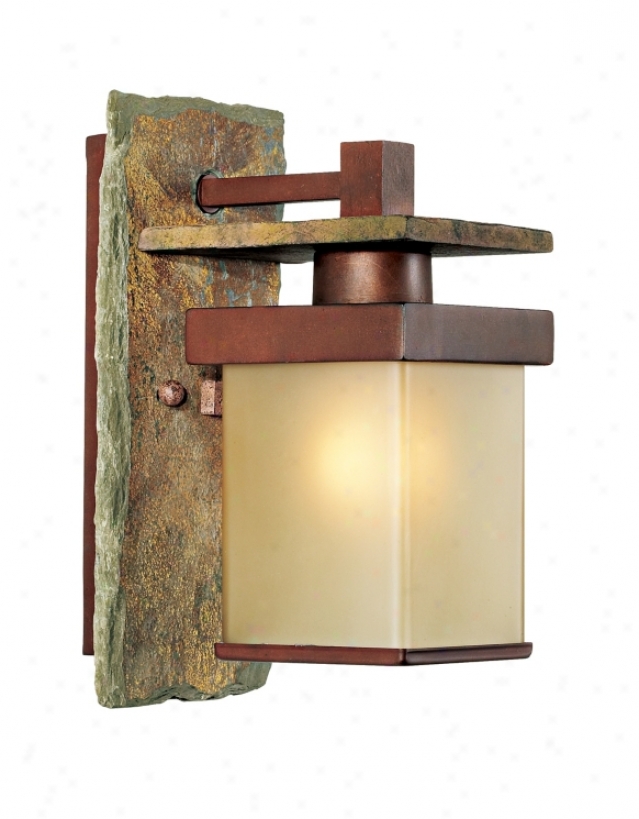 Slate Adamant Collection 11&qupt; High Indoor/outdoor Wall Sconce (58515)