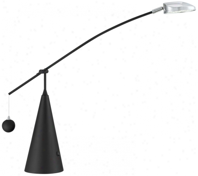 Span Black Cone Base Led Deak Lamp (x5231)