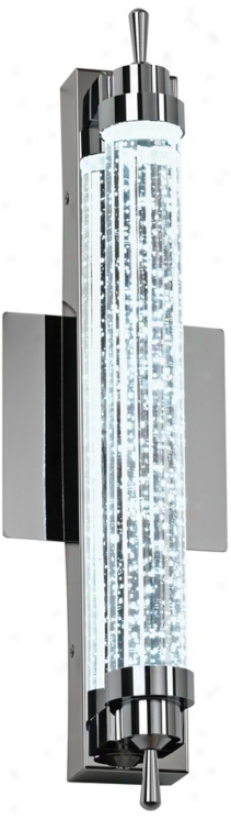 Speckled Glass Ada Compliant 16 1/2" Spacious Led Sconce (u8708)