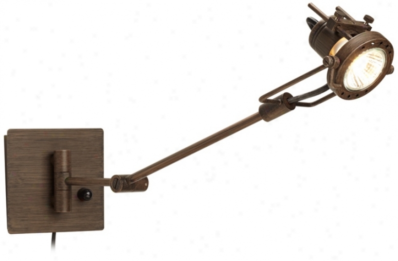 Spotlight Plug-in Bronze Swing Arrm Wall Lamp (y4064)