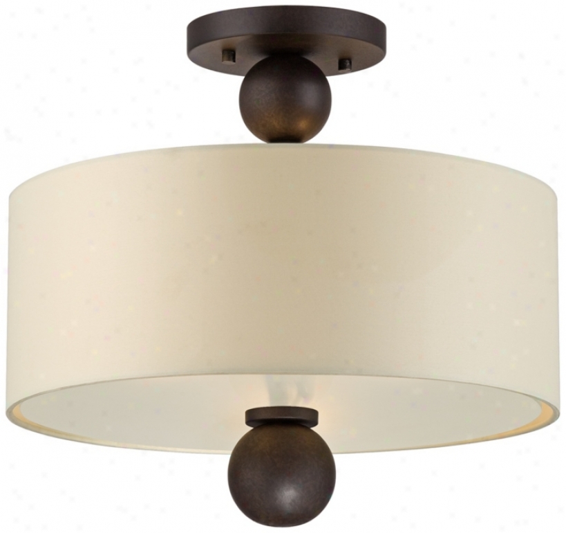 Stacked Globes 16" Wide Bronze Ceiling Light (w5988)