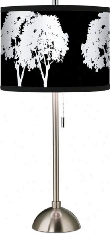 Stacy Garcia Forest Black Brushed Steel Table Lamp (60757-h4426)
