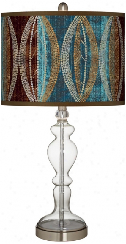 Stacy Garcia Pearl Leaf Peacock Apothecayr Table Lamp (w9862-y7254)