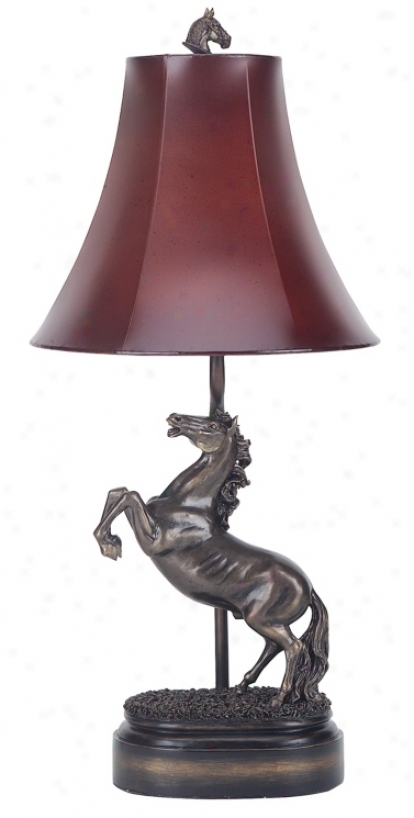 Stallion Horse Sculpture Table Lamp (00630)