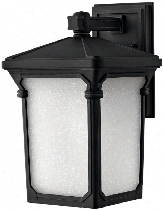 Stratfrd Collection Black 16" High Outdoor Wall Light (k0717)