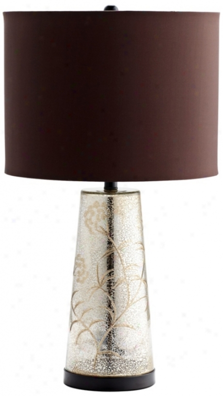 Surrey Brown Saatin Glass Table Lamp (x6145)