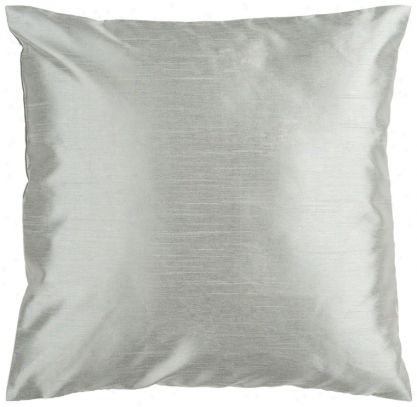 Surya 18" Just Silver Seafoam Tyrow Pillow (v2965)