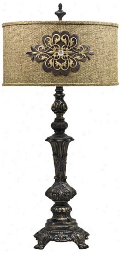 Swoon Decor Byrlap Medallion Table Lamp (w8533)