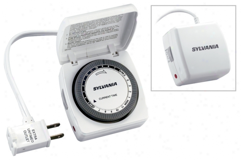 Sylvania 15 Amp Table Top Lamp And Appliance Timer (38239)