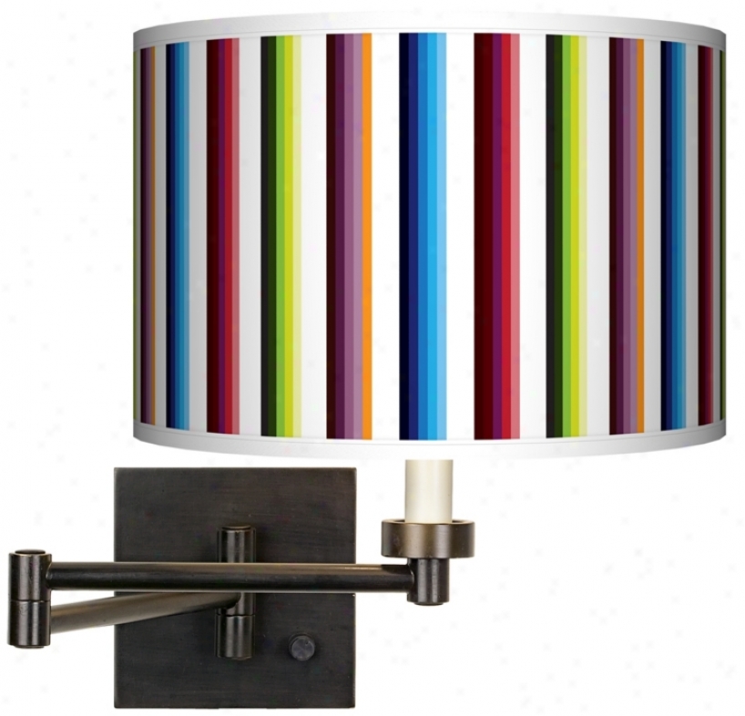 Technicolors Giclee Bronze Swing Arm Wall Light (h6553-p7733)