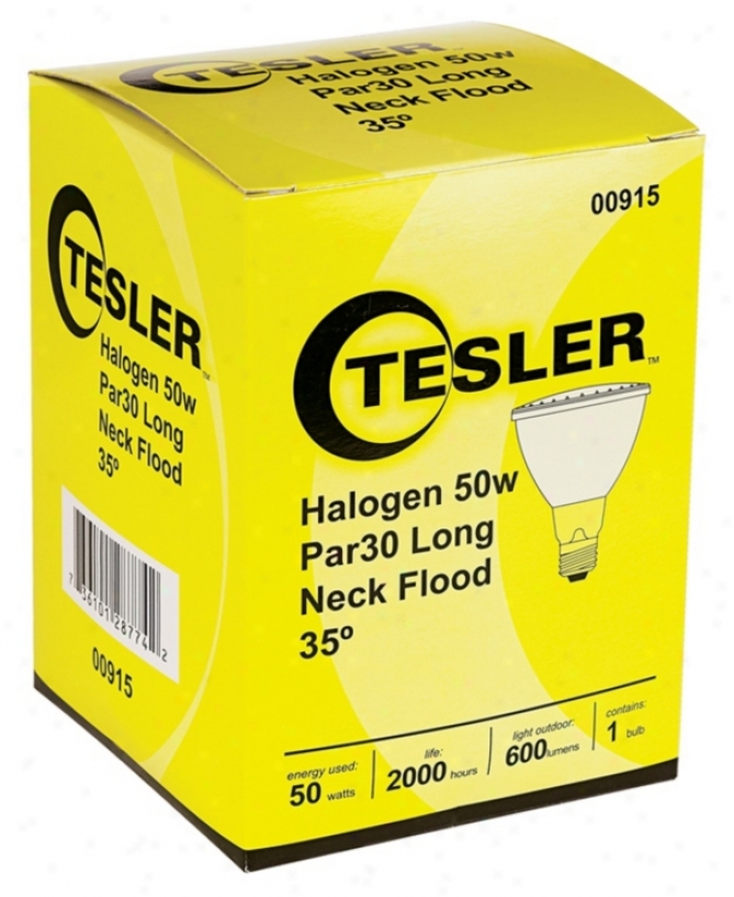 Tesler Par30 50 Watt Long Neck Halogen Light Bulb (00915)