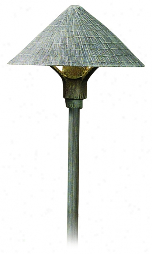 Thatched Roof Shade Vede Finish 27" High Path Porous (m0027)