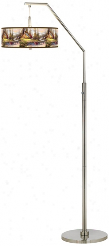 Thomas Kinkade A Peaceful Retreat Arc Floor Lamp (h5361-w8759)