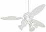 60" Casa Optima White Ceiling Fan With 4 Lights (r2182-r2443m-3630-87743)