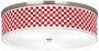 Checkered Red Nikcel 20 1/4" Wide Ceiling Light (j9213-m0575)
