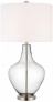 Contemporary Clear Glass Table Lamp (w6906)