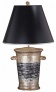 Flambeau Gentilly Silver Ldaf Table Lamp (37024)