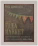 Flea Marker 22 1/2" High Framed Wall Art (t0210)