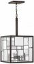 Hinkley Mondrian 4-light 14" Wide Bronze Pendant Light (v3864)