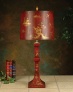 John iRchard Red And Gold Oriental Table Lamp (93521)
