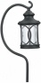 Led Seeded Glass Black Finish Track  Light With Hook (t8384)