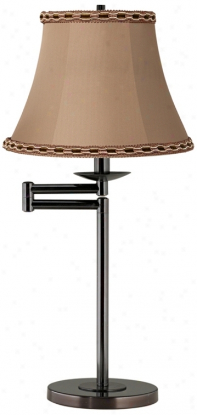 Toffee Beell Shade Bronze Swing Arm Desk Lamp Base (41165-v3724)
