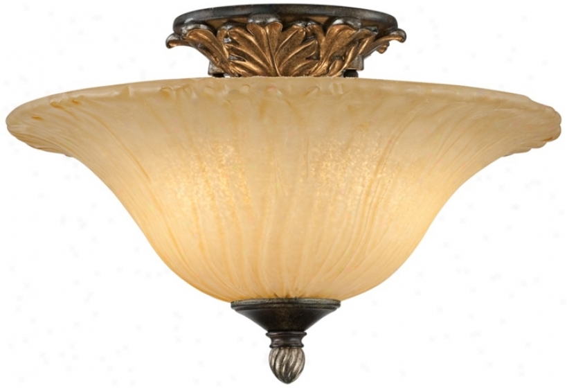 Traditional 15" Wide Floating Ceiling Light Fixture (u5771)