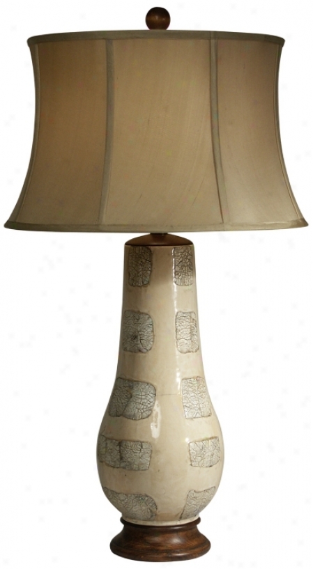 Trees In Winter Ceramic Vase aTble Lamp By The Natural Light (f9384)