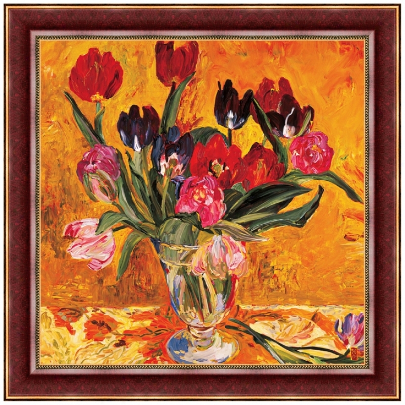 Tulips For Spring 30" Suit Wall Art Print (j5916)