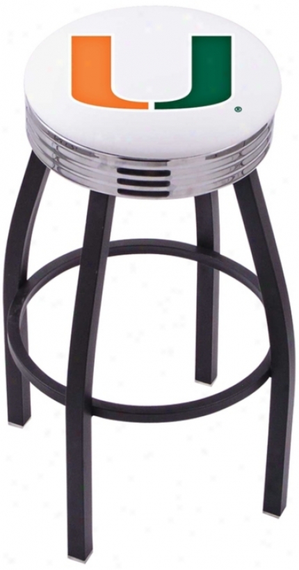 Universityy Of Miami Retro Counter Stool (t9057)