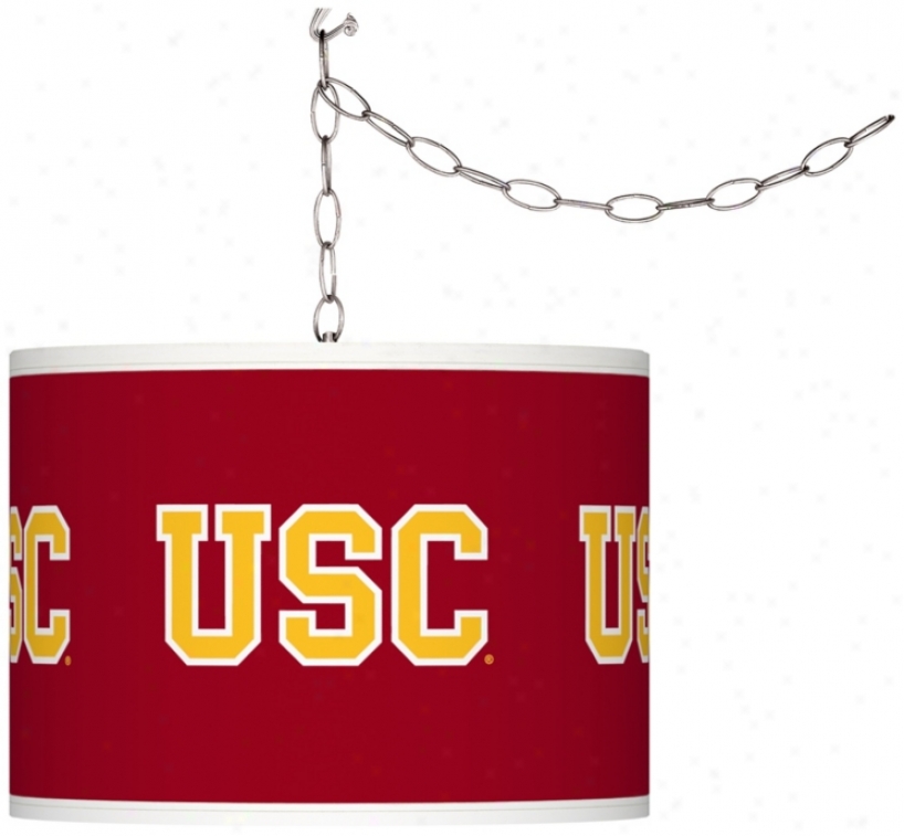 University Of Southern California Plug-in Swag Chandelier (f9542-y3562)