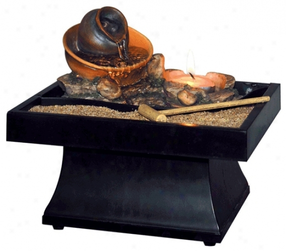Urn Pour Zen Battery Operated Tabletop Fountain (g2586)