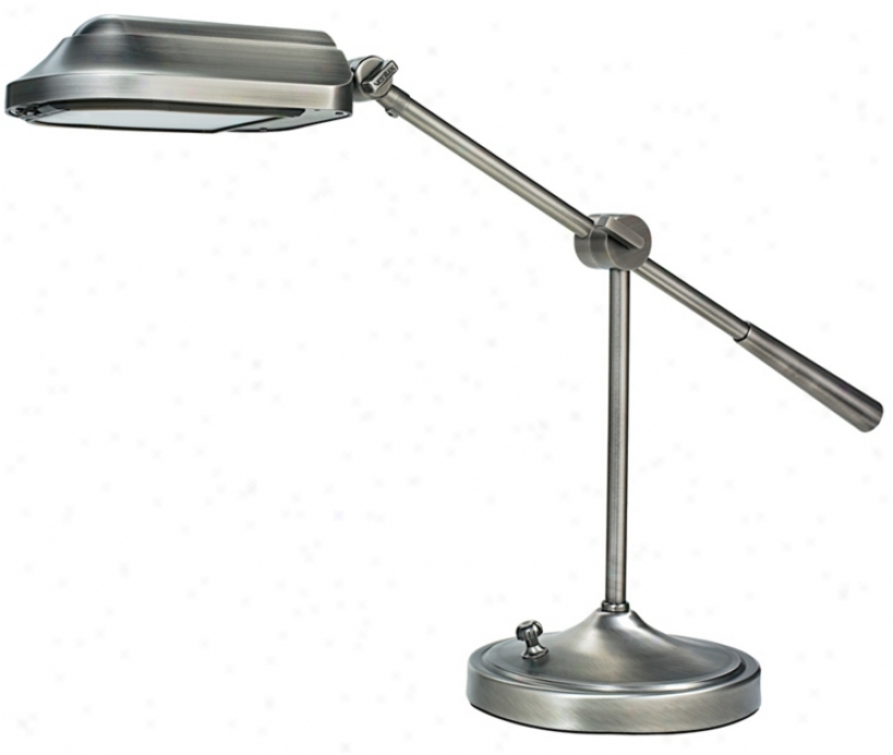 Verilux Heritage Brushed Nickel Perfect Balance Arm Desk Lamp (g1629)