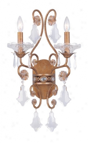 Vienna Collection 19" High Two Light Wall Sconce (g6359)