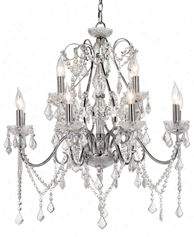 Vienna Full Spectrum&#8482; Chrome And Crystal Grand Chandelier (77167)