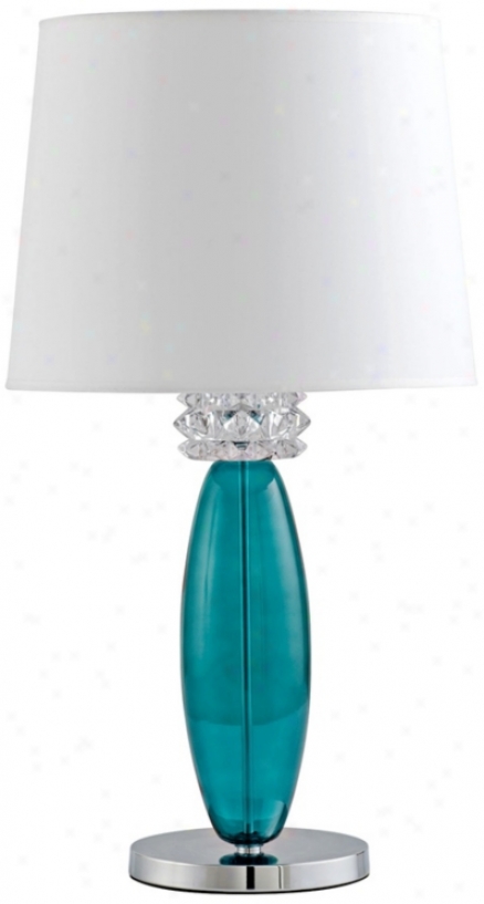 Vivien Turquoise Table Lamp (x6048)
