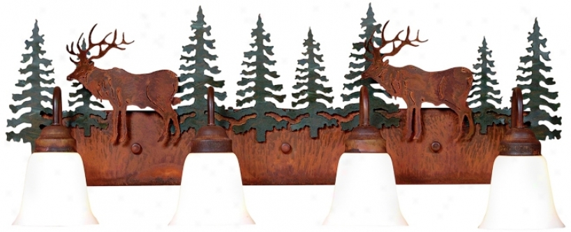 Wasatch Collection Elk 36" ; Wide Bathroom Light Fixture (j0542)