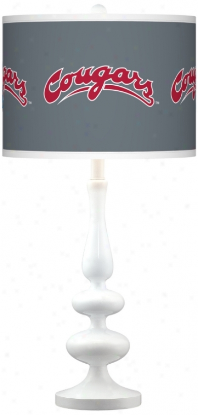 Washington State University Gloss White Table Lamp (n5729-y3343)