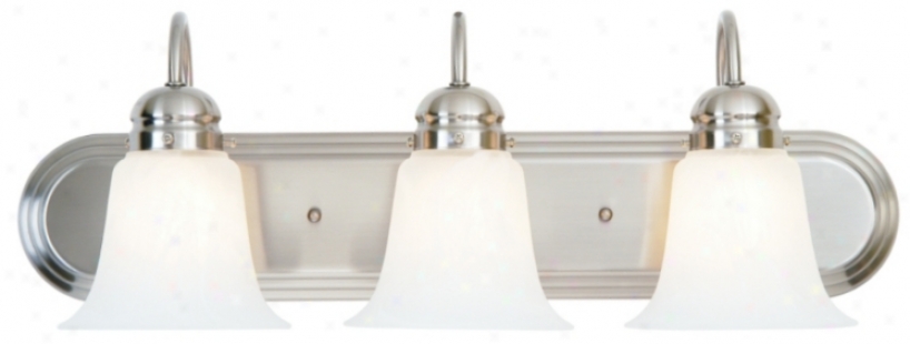 Wjite Frosted Glass 24" Wide Bathroim Light Fixture (61782-87743)